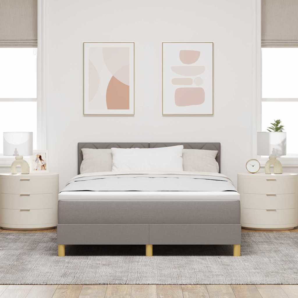 Letto a Sorgente LED con testiera Talpa 140 x 190 cm Tessuto