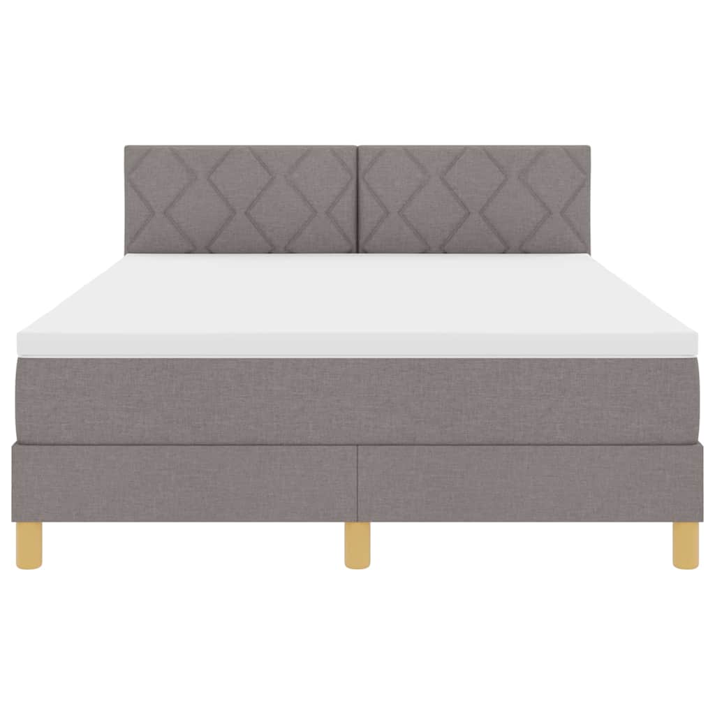 Letto a Sorgente LED con testiera Talpa 140 x 190 cm Tessuto | homemem39