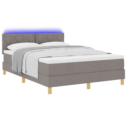 Letto a Sorgente LED con testiera Talpa 160 x 200 cm Tessuto | homemem39