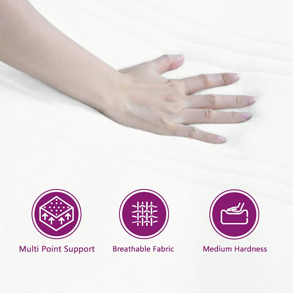 Letto a Sorgente LED con strisce LED Rosa 140 x 200 cm Velluto | homemem39