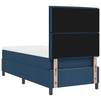 Letto a molle con materasso con led Blu 90 x 190 cm Tessuto | homemem39