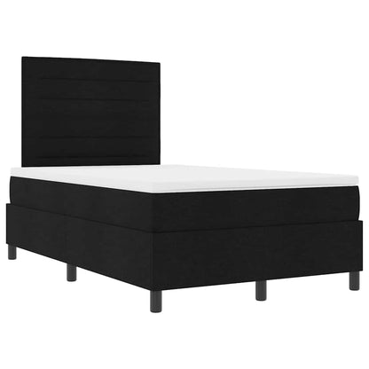 Letto a molle con materasso con led Nero 120 x 190 cm Tessuto | homemem39