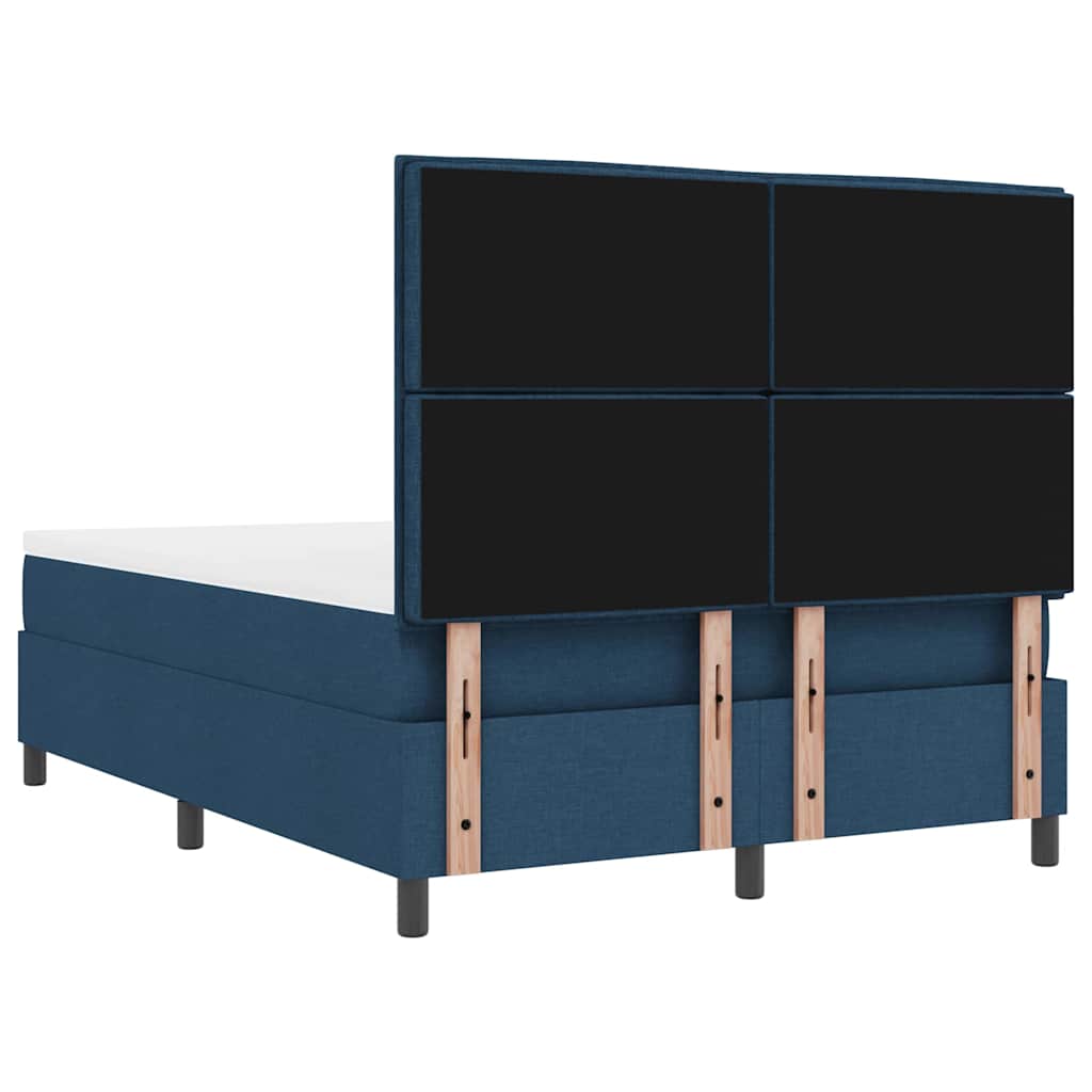 Letto a molle con materasso con led Blu 140 x 190 cm Tessuto | homemem39