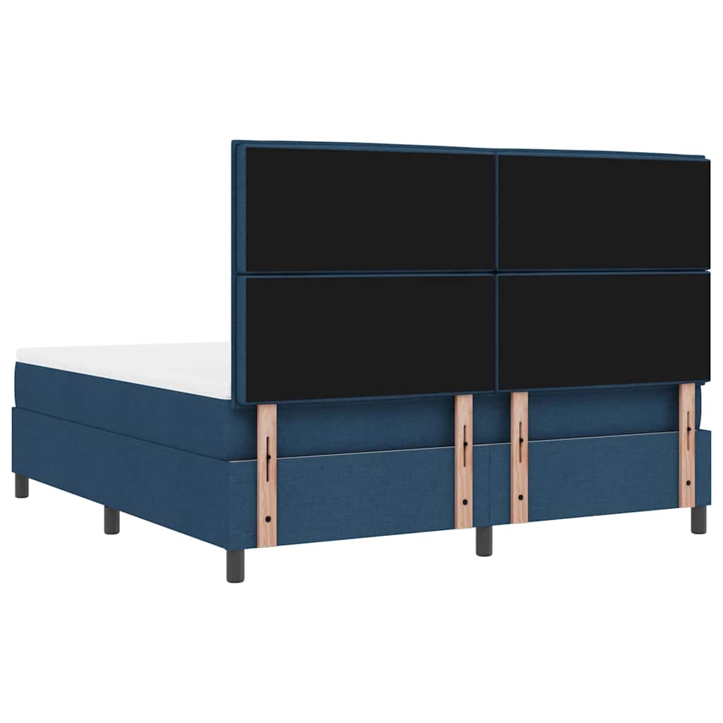 Letto a molle con materasso con led Blu 180 x 200 cm Tessuto | homemem39