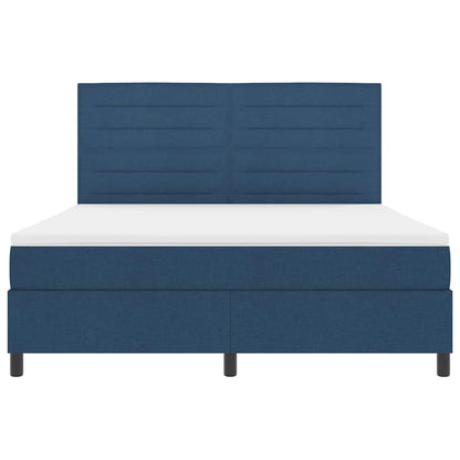 Letto a molle con materasso con led Blu 180 x 200 cm Tessuto | homemem39