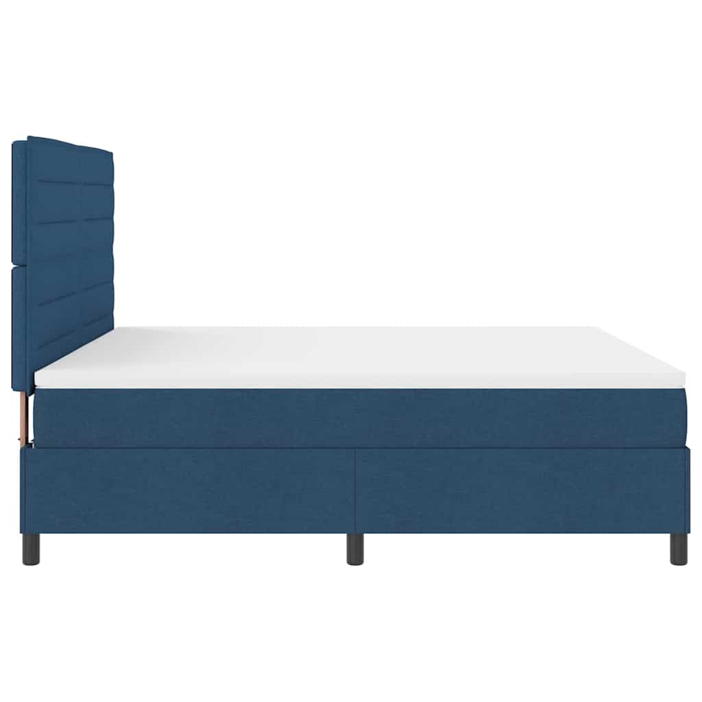 Letto a molle con materasso con led Blu 180 x 200 cm Tessuto | homemem39