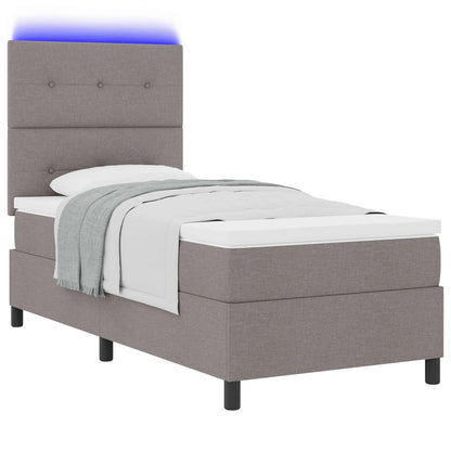 Letto a molle con strisce LED Talpa 80 x 200 cm Tessuto | homemem39