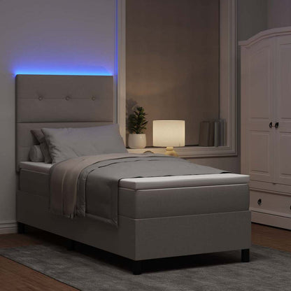 Letto a molle con strisce LED Talpa 100 x 200 cm Tessuto | homemem39
