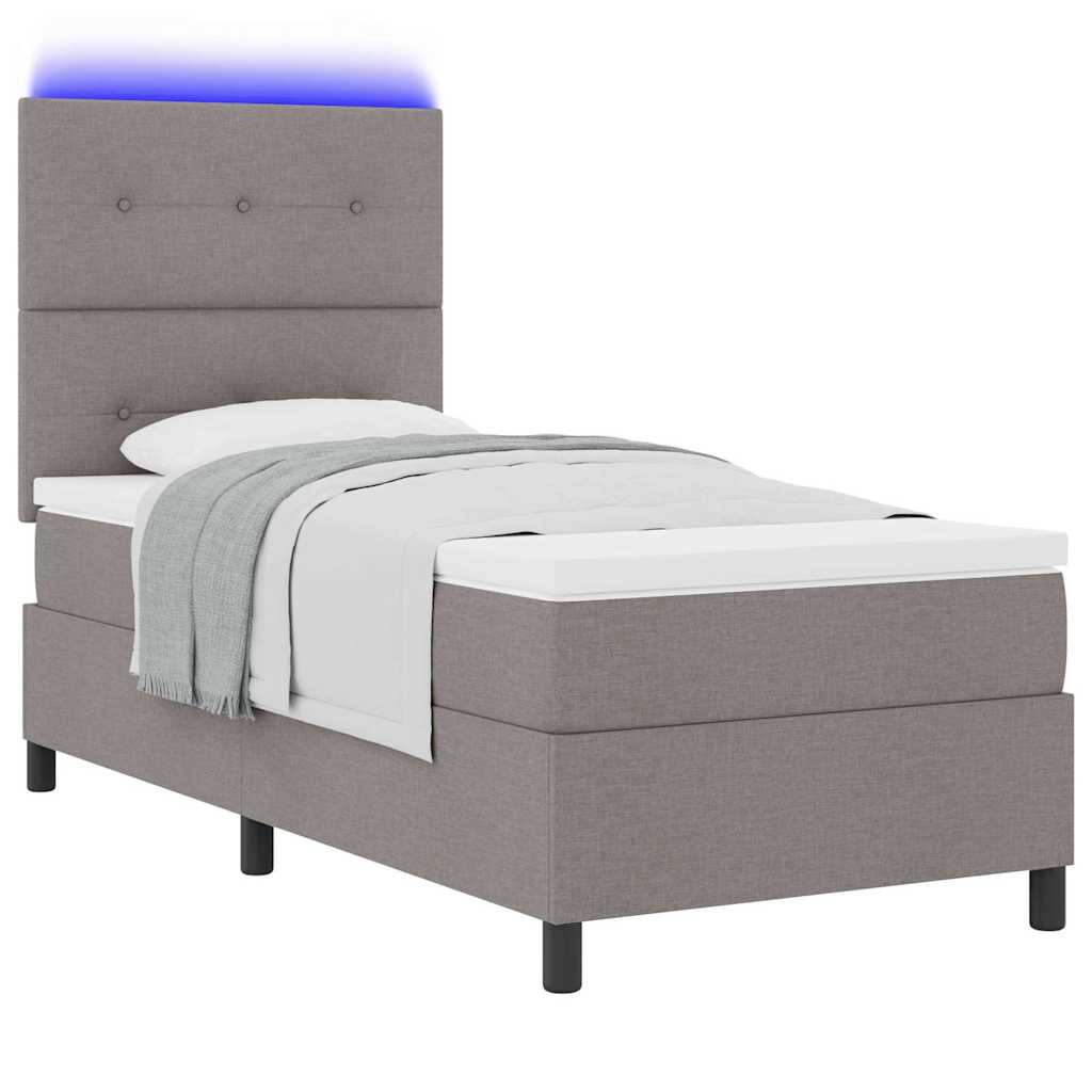 Letto a molle con strisce LED Talpa 100 x 200 cm Tessuto | homemem39