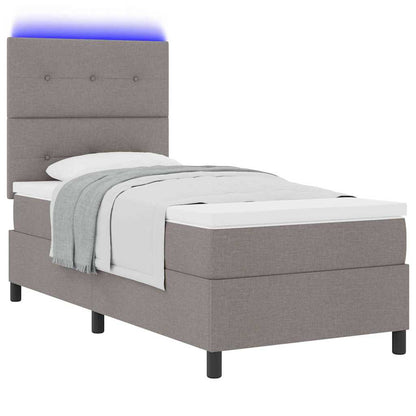 Letto a molle con strisce LED Talpa 100 x 200 cm Tessuto | homemem39