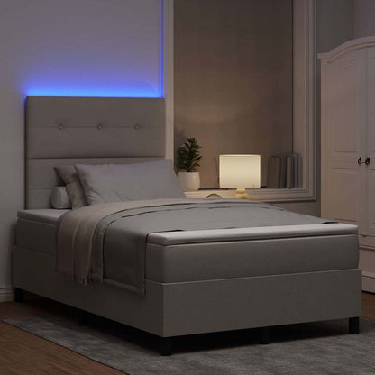 Letto a molle con strisce LED Talpa 120 x 190 cm Tessuto | homemem39