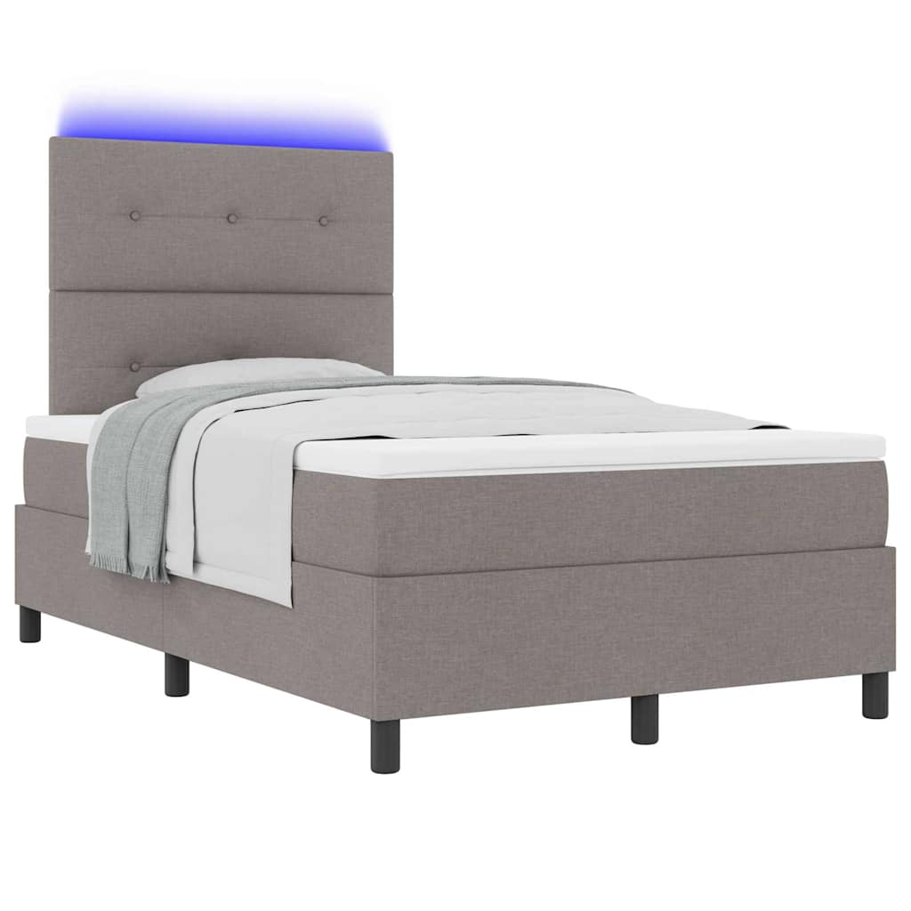 Letto a molle con strisce LED Talpa 120 x 190 cm Tessuto | homemem39