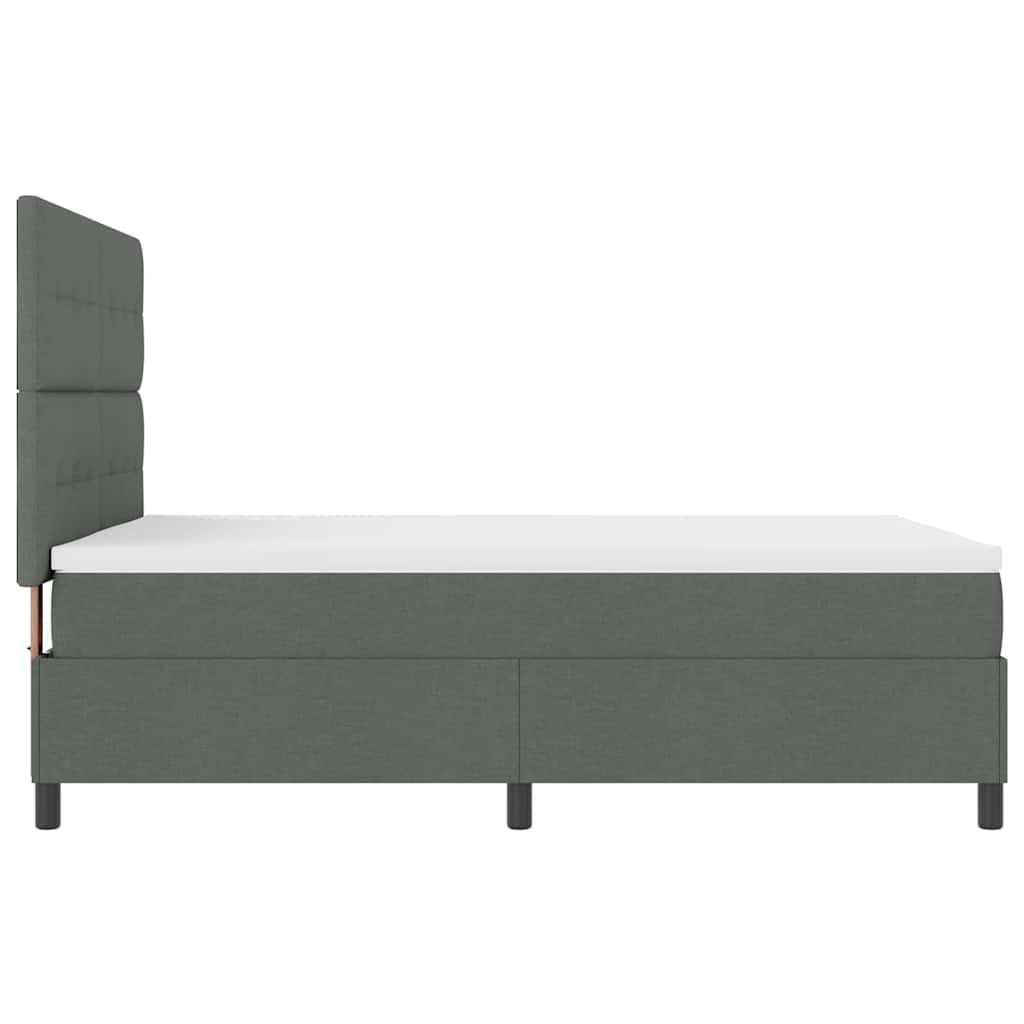 Letto a molle con strisce LED Grigio scuro 160 x 200 cm Tessuto | homemem39