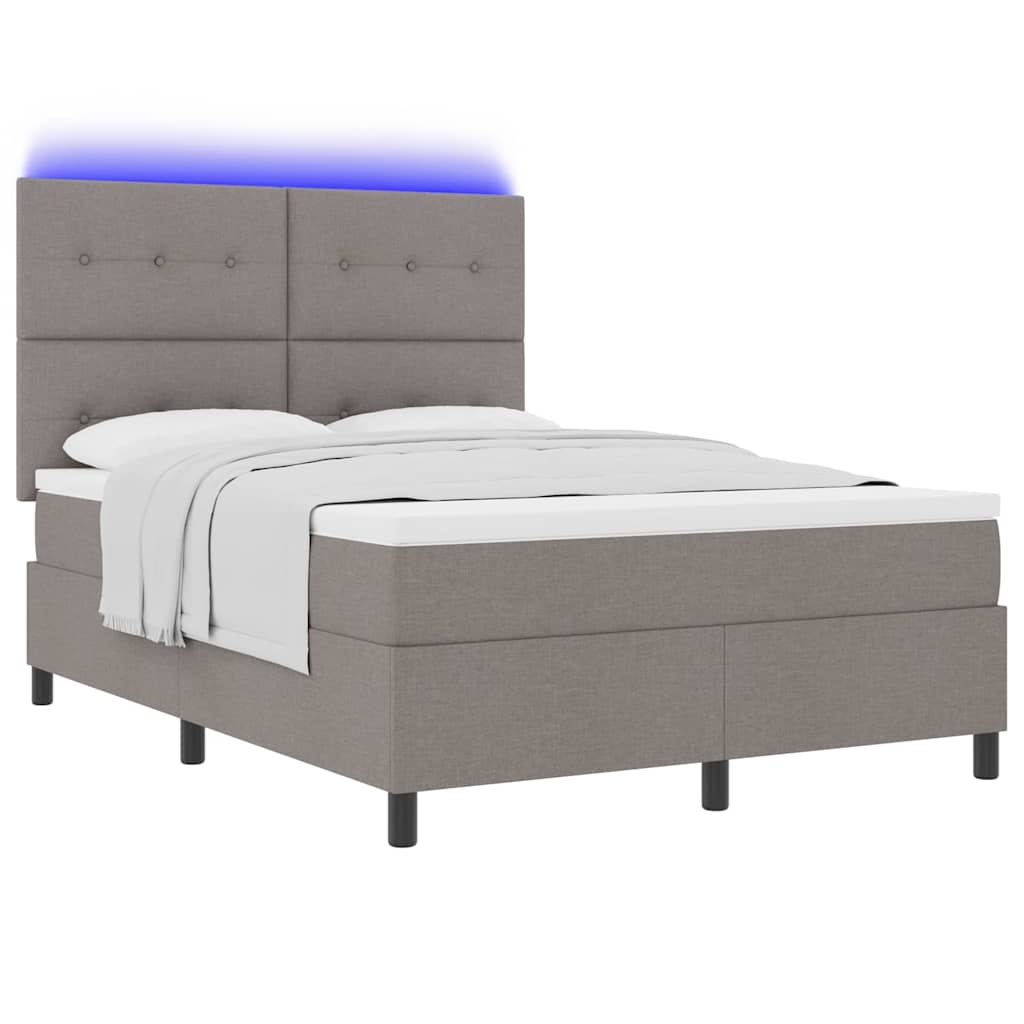 Letto a molle con strisce LED Talpa 160 x 200 cm Tessuto | homemem39