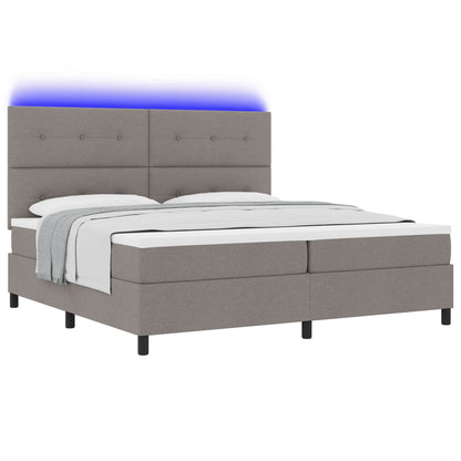 Letto a molle con strisce LED Talpa 200 x 200 cm Tessuto | homemem39