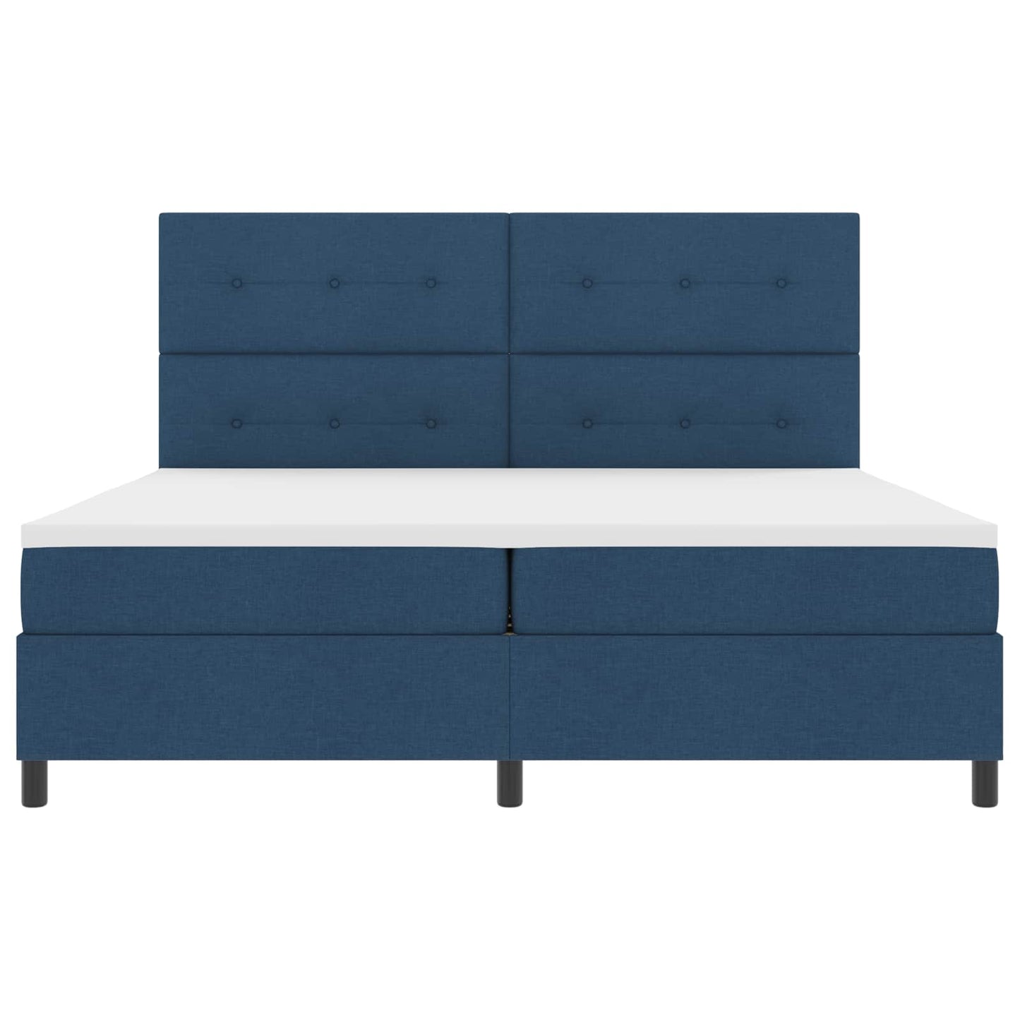 Letto a molle con strisce LED Blu 200 x 200 cm Tessuto | homemem39