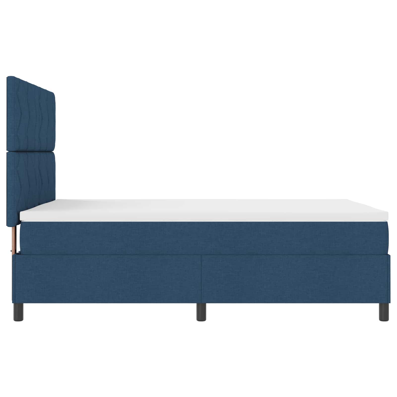 Letto a molle con strisce LED Blu 140 x 200 cm Tessuto | homemem39