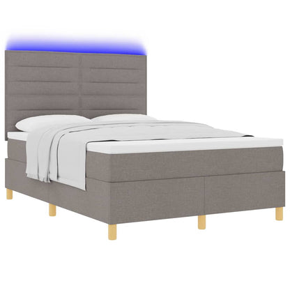 Letto a Sorgente LED con materasso Talpa 140 x 200 cm Tessuto | homemem39