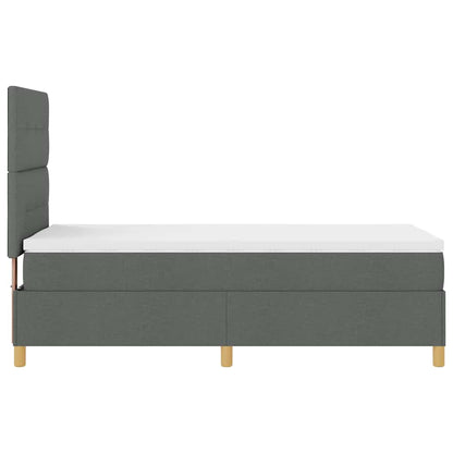 Letto a Sorgente LED Grigio scuro 90 x 190 cm Tessuto | homemem39