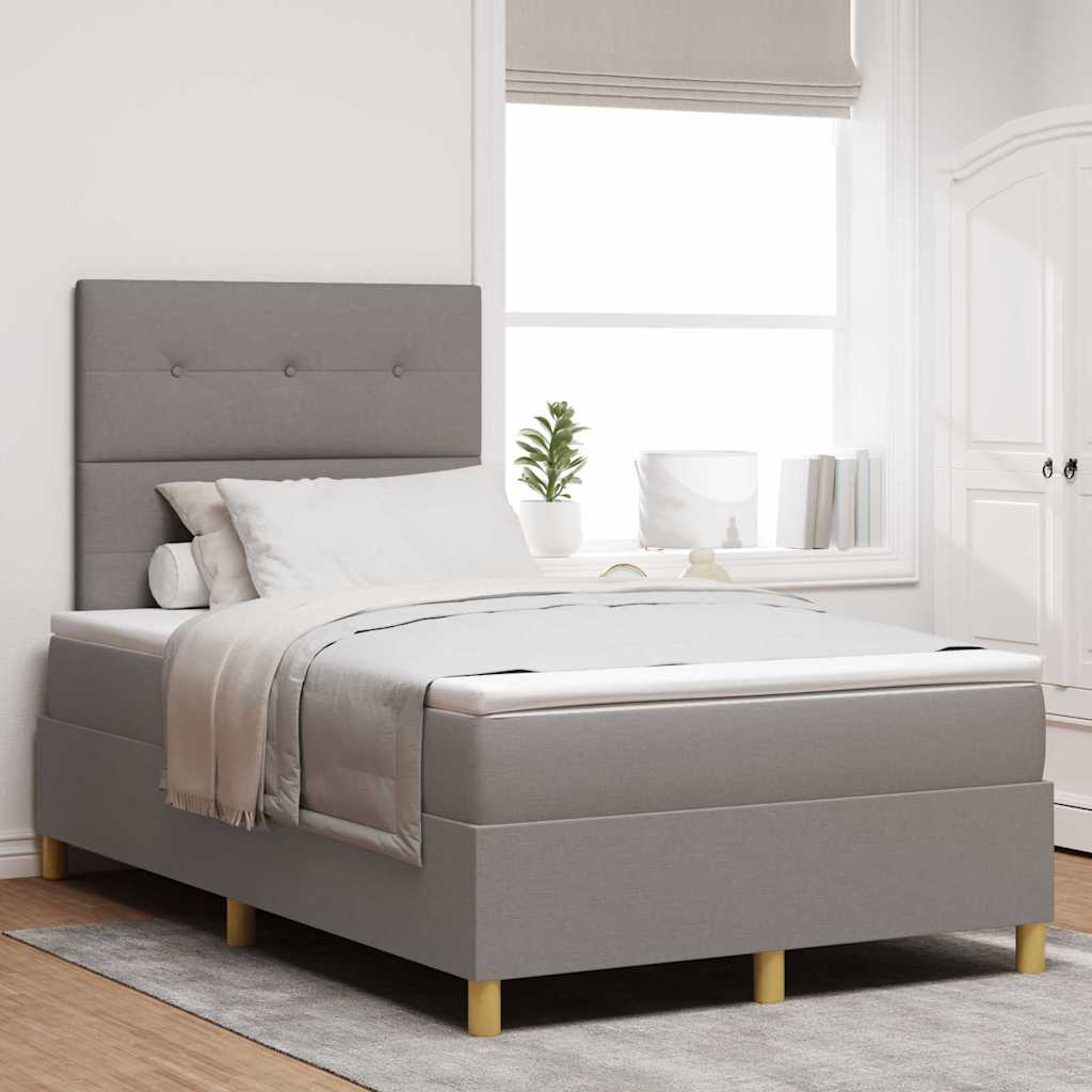 Letto a Sorgente LED con testiera Talpa 120 x 190 cm Tessuto | homemem39