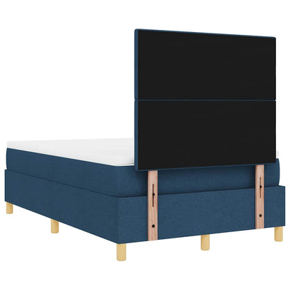 Letto a Sorgente LED con testiera Blu 120 x 190 cm Tessuto | homemem39