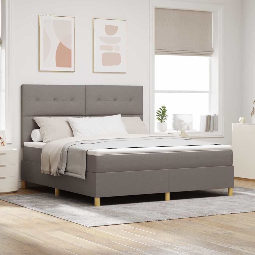 Letto a Sorgente LED con testiera Talpa 180 x 200 cm Tessuto | homemem39