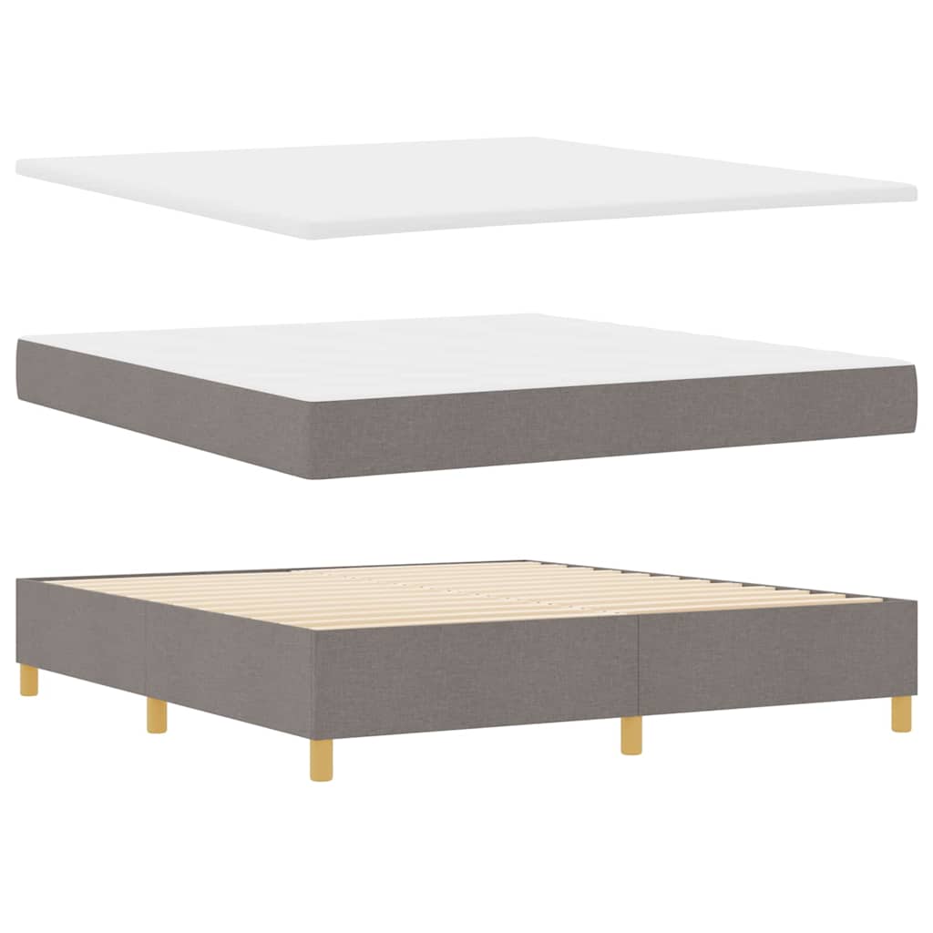 Letto a Sorgente LED con testiera Talpa 180 x 200 cm Tessuto | homemem39