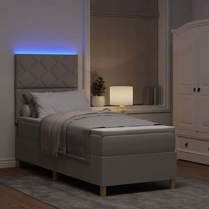 Letto a Sorgente LED con testiera Talpa 80 x 200 cm Tessuto | homemem39