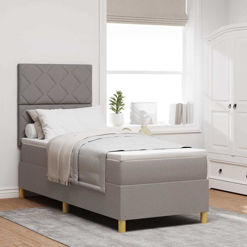 Letto a Sorgente LED con testiera Talpa 80 x 200 cm Tessuto | homemem39