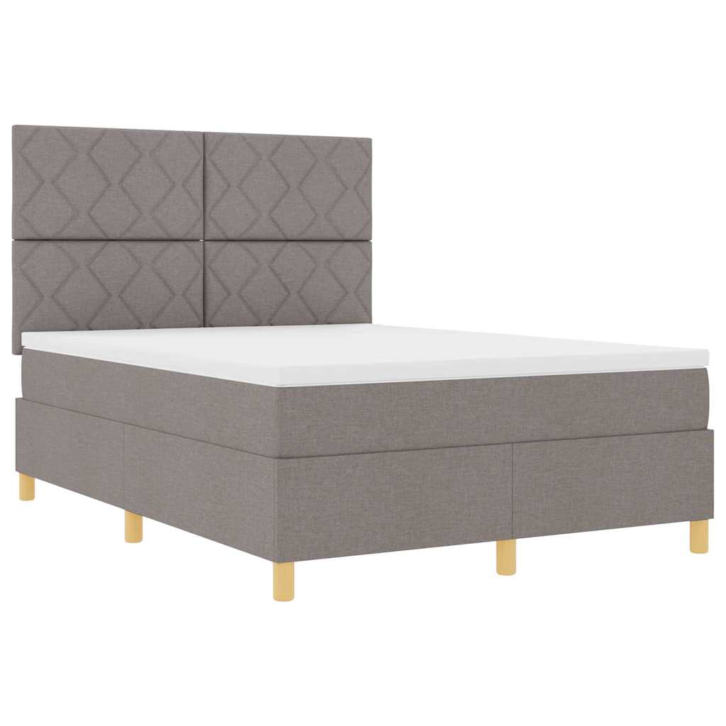 Letto a Sorgente LED con testiera Talpa 160 x 200 cm Tessuto | homemem39