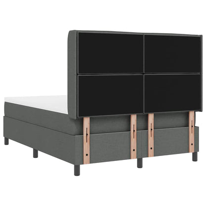 Letto a Sorgente LED Grigio scuro 160 x 200 cm Tessuto | homemem39