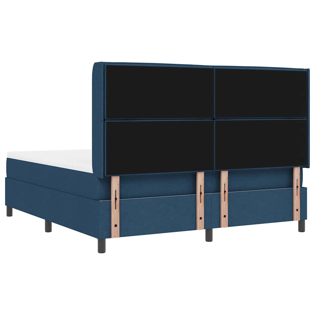 Letto a Sorgente LED con materasso Blu 180 x 200 cm Tessuto | homemem39
