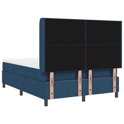 Letto a Sorgente LED con testiera Blu 140 x 200 cm Tessuto | homemem39