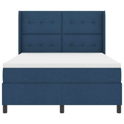 Letto a Sorgente LED con testiera Blu 140 x 200 cm Tessuto | homemem39