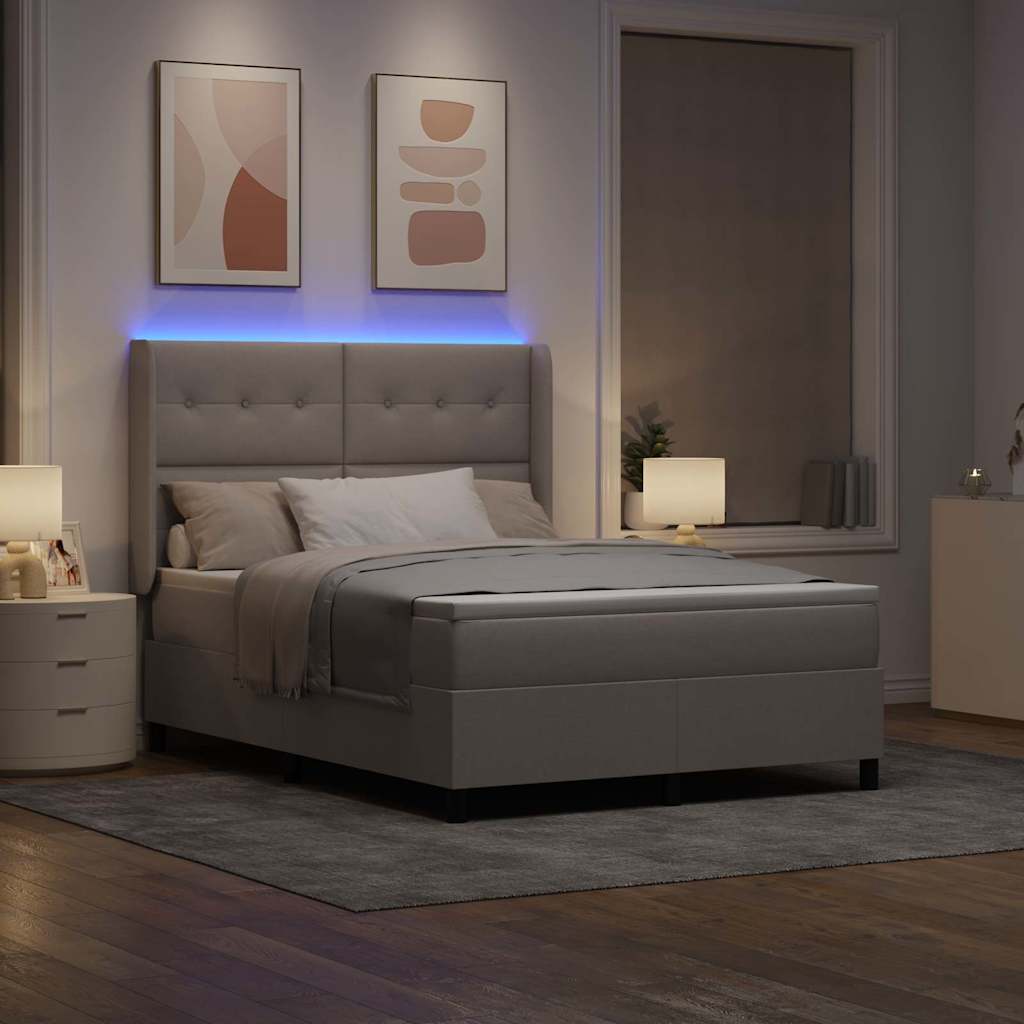 Letto a Sorgente LED con testiera Talpa 160 x 200 cm Tessuto | homemem39