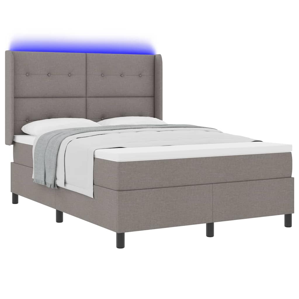 Letto a Sorgente LED con testiera Talpa 160 x 200 cm Tessuto | homemem39