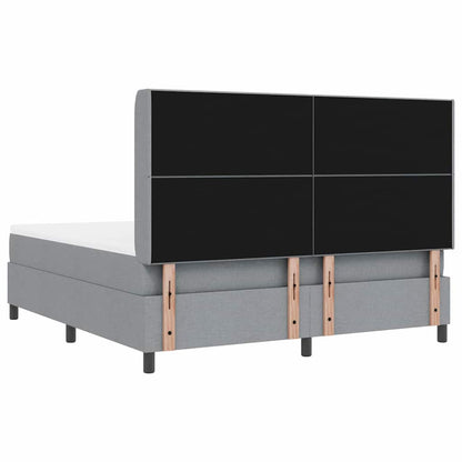 Letto a Sorgente LED Grigio chiaro 180 x 200 cm Tessuto | homemem39