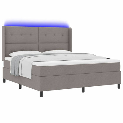 Letto a Sorgente LED con testiera Talpa 180 x 200 cm Tessuto | homemem39