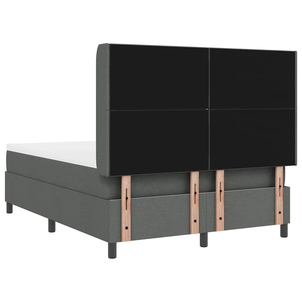 Letto a Sorgente LED Grigio scuro 160 x 200 cm Tessuto | homemem39
