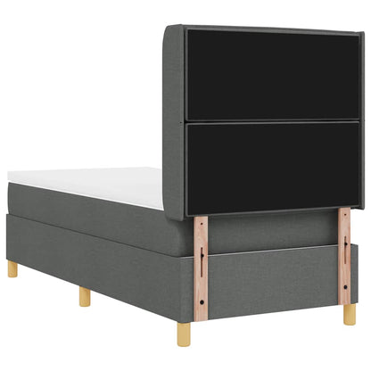 Letto a molle con strisce LED Grigio 80 x 200 cm Tessuto | homemem39