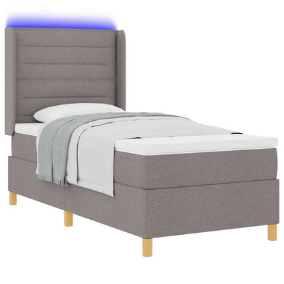 Letto a molle con strisce LED Talpa 100 x 200 cm Tessuto | homemem39