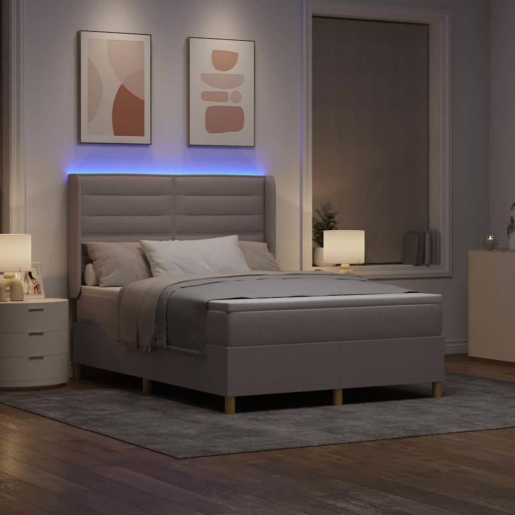 Letto a molle con strisce LED Talpa 140 x 200 cm Tessuto | homemem39