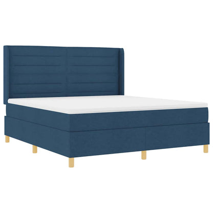 Letto a molle con strisce LED Blu 180 x 200 cm Tessuto | homemem39