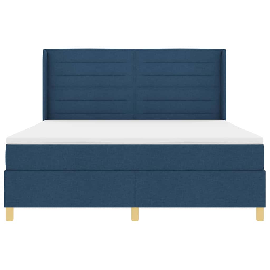 Letto a molle con strisce LED Blu 180 x 200 cm Tessuto | homemem39