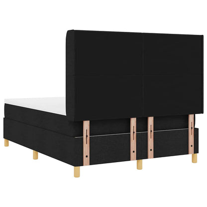 Letto a molle con strisce LED Nero 140 x 200 cm Tessuto | homemem39