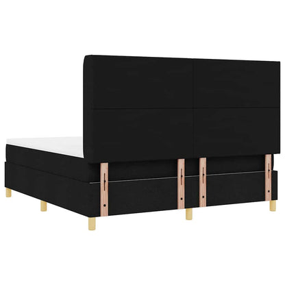 Letto a molle con strisce LED Nero 180 x 200 cm Tessuto | homemem39