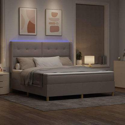 Letto a molle con strisce LED Talpa 180 x 200 cm Tessuto | homemem39