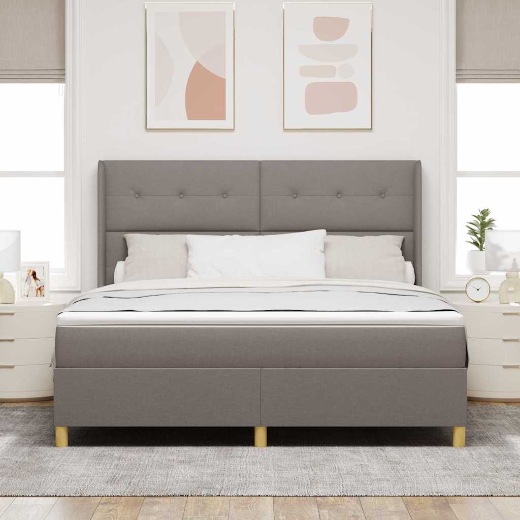 Letto a molle con strisce LED Talpa 180 x 200 cm Tessuto | homemem39