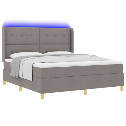 Letto a molle con strisce LED Talpa 180 x 200 cm Tessuto | homemem39