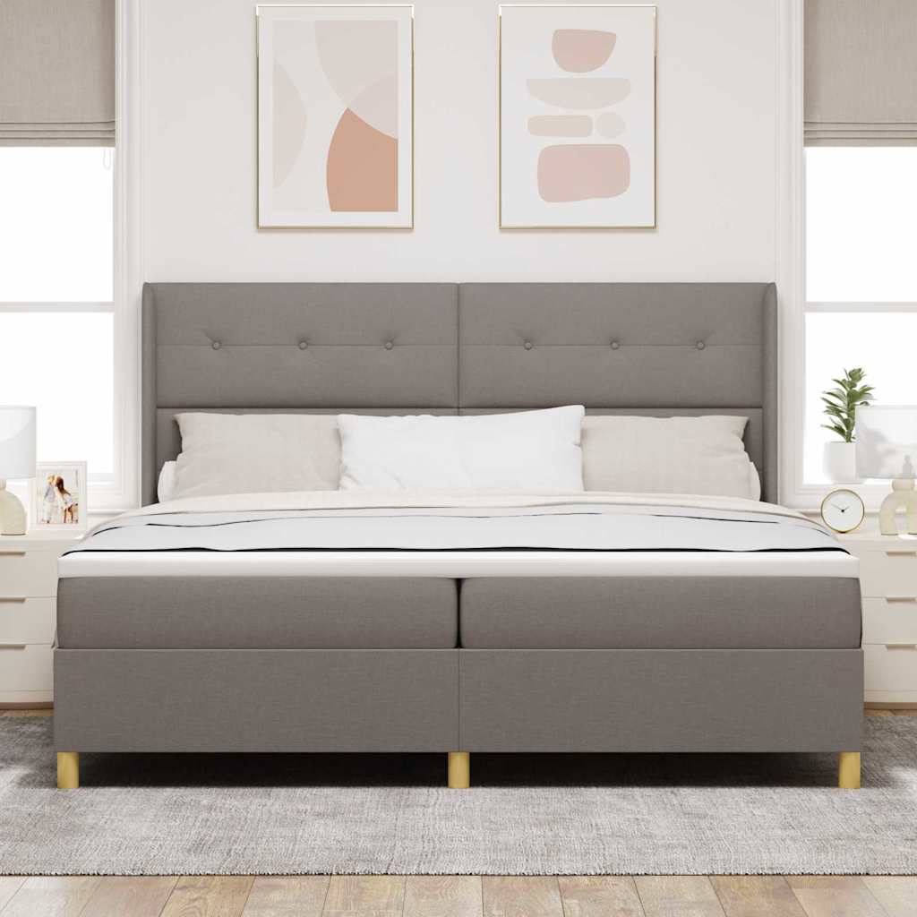 Letto a molle con strisce LED Talpa 200 x 200 cm Tessuto